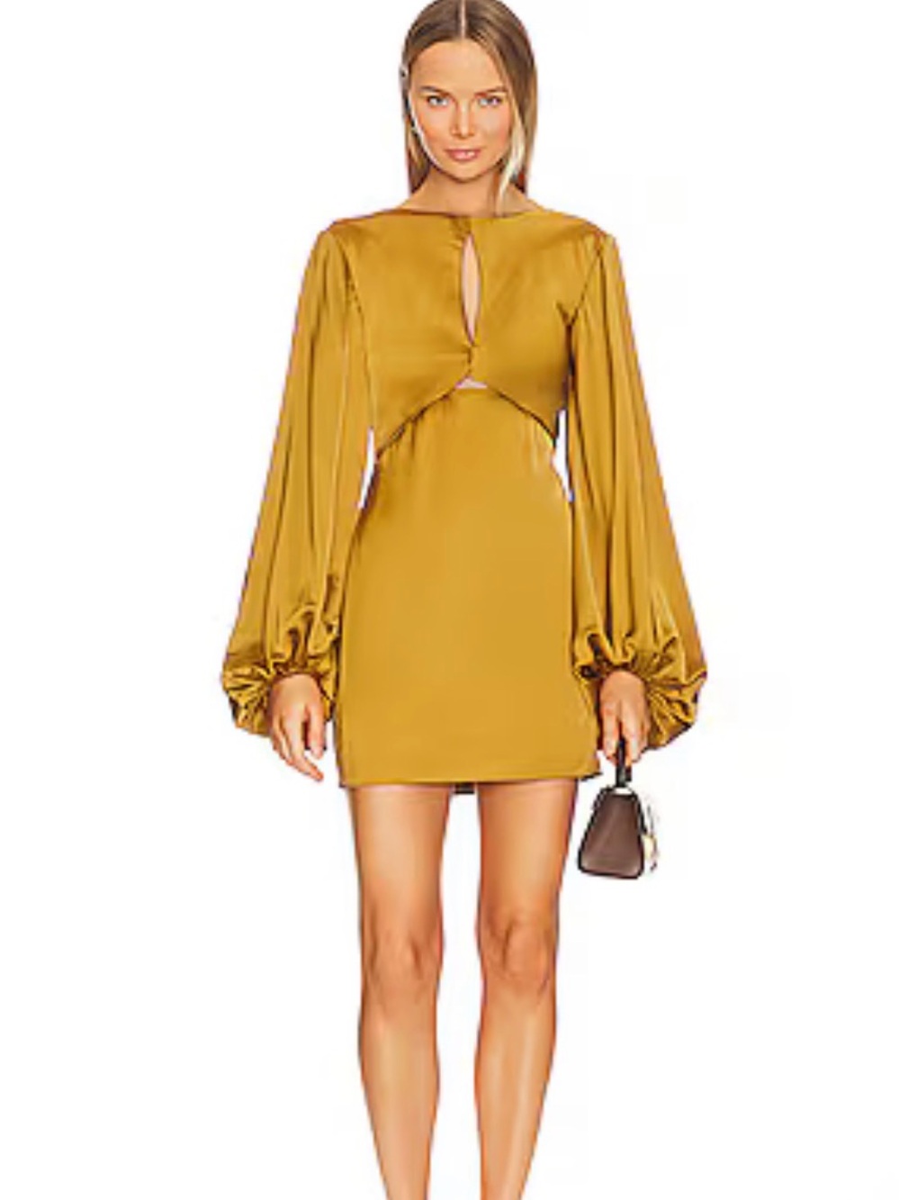 Significant Other Holly Mini Dress in Dark Gold